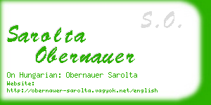 sarolta obernauer business card